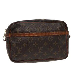 LOUIS VUITTON Monogram Compiegne 23 Clutch Bag